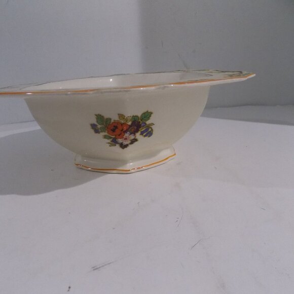 John Maddock & Sons Hexagonal Serving Bowl Minerva Richmond England - Picture 3 of 10